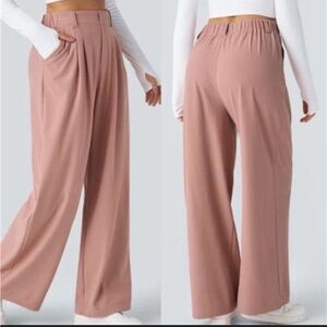 Women's Pink Wide-Leg Pants